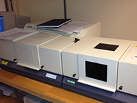 Picture of IR-spectrometer with Near-IR accessory