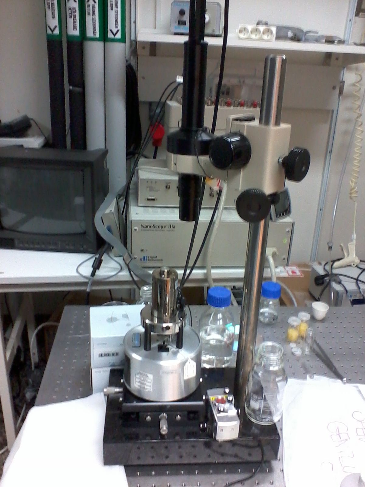 Picture of AFM, Atomic force microscopy